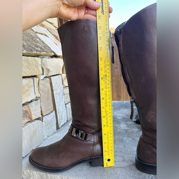 Ecco Sartorell 25 women’s knee high riding cocoa brown boots Sz-37(6.5) K - Picture 11 of 13